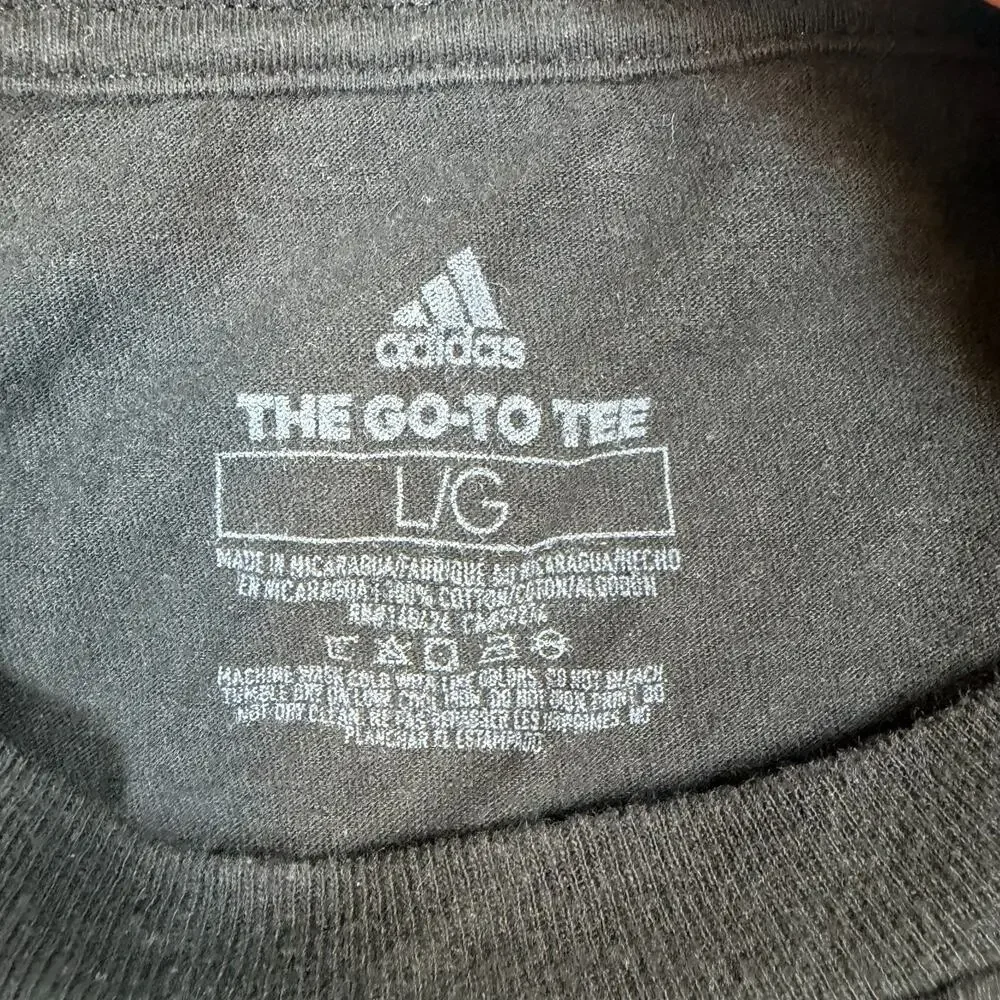 Adidas The Go To Tee Black Box Logo Graphic T Shirt Mens Black Size Large